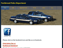 Tablet Screenshot of northwoodpolice.org